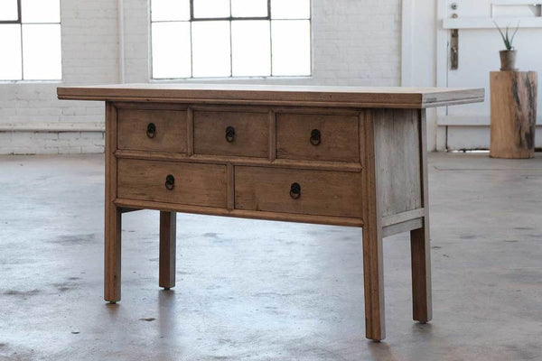 Reedition Credenza-Organic Restoration-Blue Hand Home