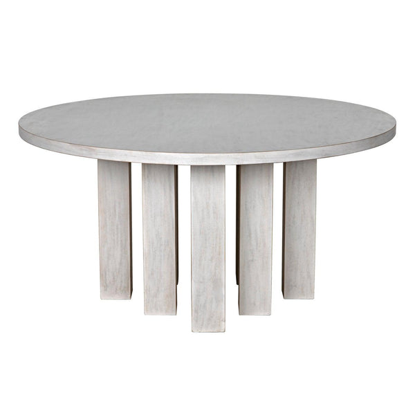Resistance Dining Table, White Wash-Noir Furniture-Blue Hand Home