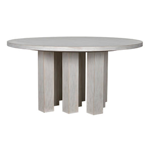 Resistance Dining Table, White Wash-Noir Furniture-Blue Hand Home