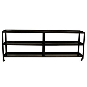 Richard Console w/ shelves and casters-CFC Furniture-Blue Hand Home