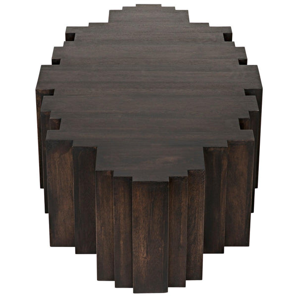 Noir Royce Coffee Table, Ebony Walnut-Noir Furniture-Blue Hand Home