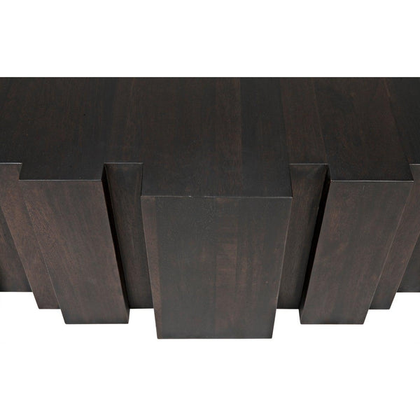 Noir Royce Coffee Table, Ebony Walnut-Noir Furniture-Blue Hand Home