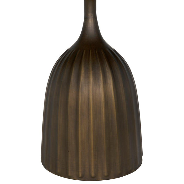 Samuel Side Table, Aged Brass-Noir Furniture-Blue Hand Home
