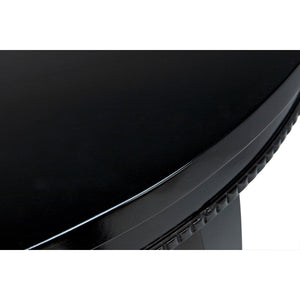 Noir Scheffield Round End Table-Noir Furniture-Blue Hand Home