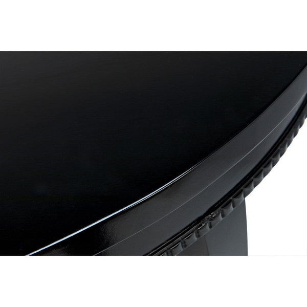 Noir Scheffield Round End Table-Noir Furniture-Blue Hand Home