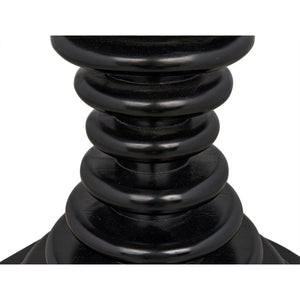 Noir Furniture Scheiben Side Table, Hand Rubbed Black-Noir Furniture-Blue Hand Home