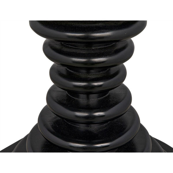 Noir Furniture Scheiben Side Table, Hand Rubbed Black-Noir Furniture-Blue Hand Home