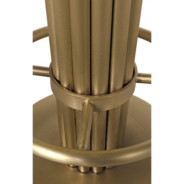 Noir Sedes Counter Stool, Steel with Brass Finish-Noir Furniture-Blue Hand Home