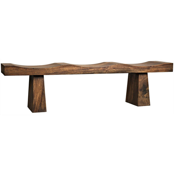 Shibumi Bench, Munggur Wood-Noir Furniture-Blue Hand Home