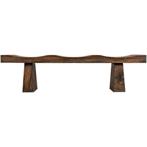 Shibumi Bench, Munggur Wood-Noir Furniture-Blue Hand Home