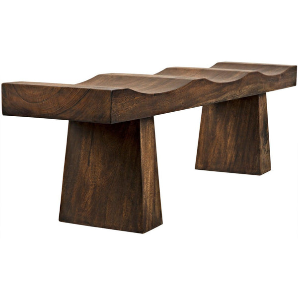 Shibumi Bench, Munggur Wood-Noir Furniture-Blue Hand Home