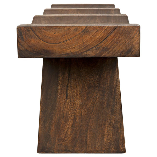 Shibumi Bench, Munggur Wood-Noir Furniture-Blue Hand Home