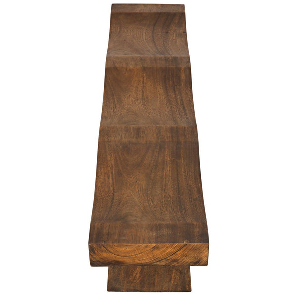 Shibumi Bench, Munggur Wood-Noir Furniture-Blue Hand Home