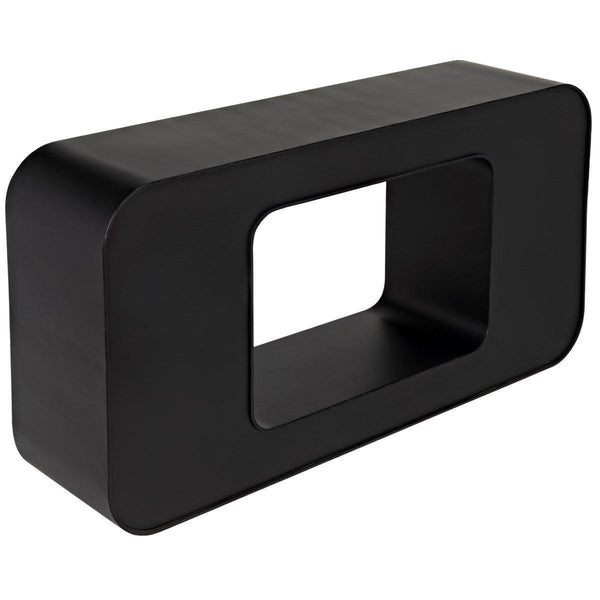 Noir Furniture Shylock Console, Black Metal-Noir Furniture-Blue Hand Home