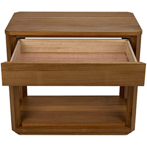 Noir Furniture SL11 Side Table, Gold Teak-Noir Furniture-Blue Hand Home