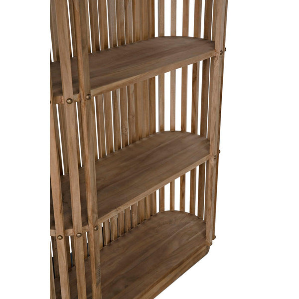 Small Opal Bookcase, Teak-Noir Furniture-Blue Hand Home