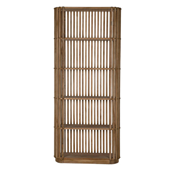 Small Opal Bookcase, Teak-Noir Furniture-Blue Hand Home