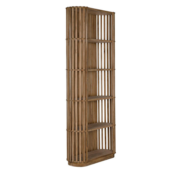 Small Opal Bookcase, Teak-Noir Furniture-Blue Hand Home