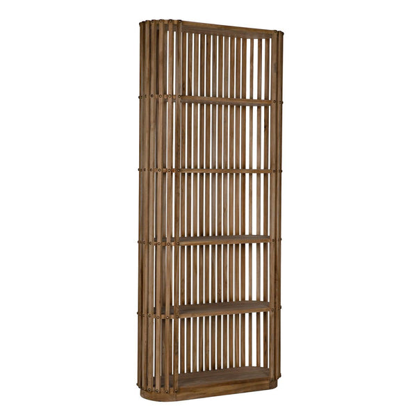 Small Opal Bookcase, Teak-Noir Furniture-Blue Hand Home