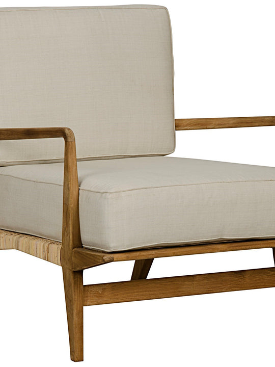 Allister Chair, Teak and Rattan