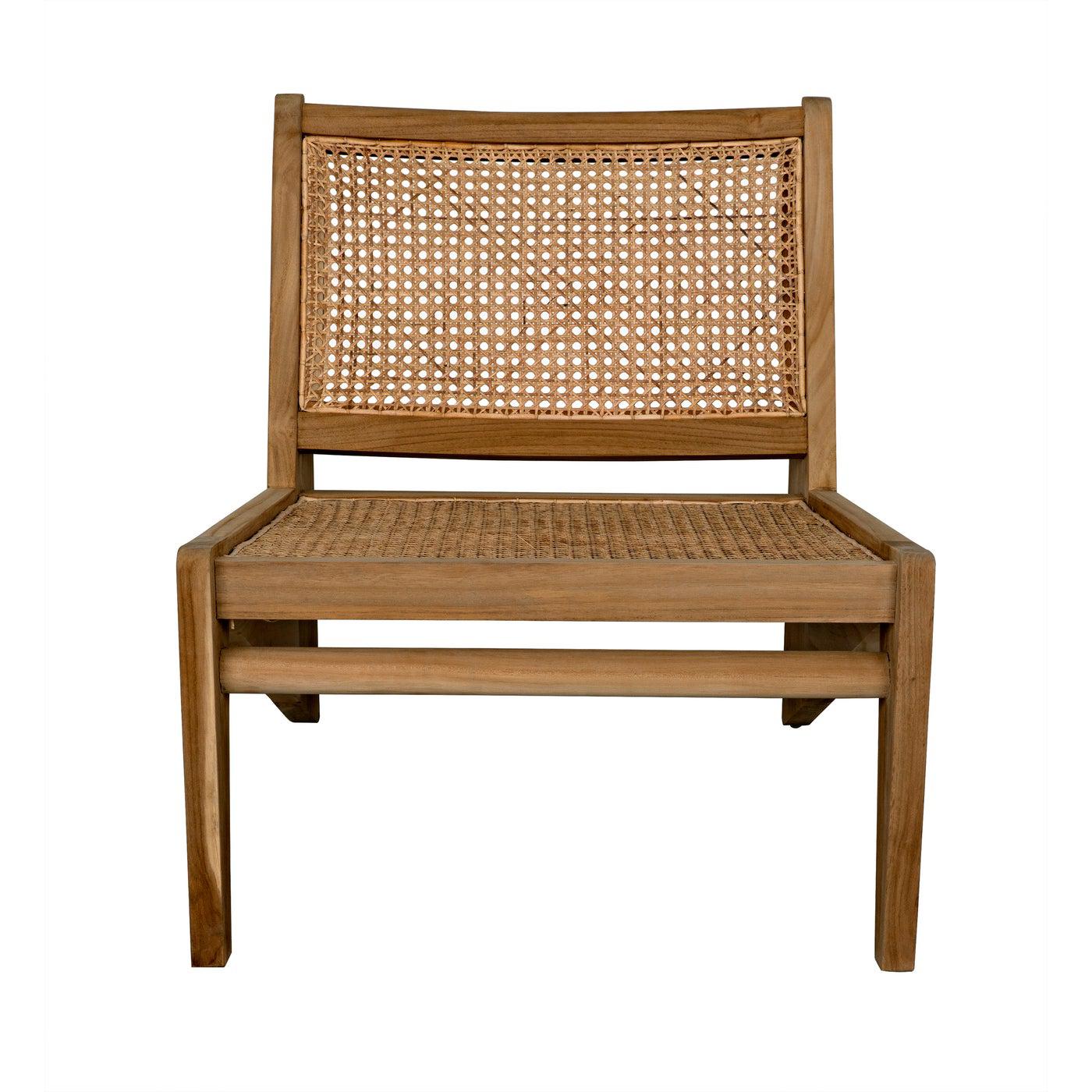 Noir Udine Chair With Caning, Teak-Noir Furniture-Blue Hand Home