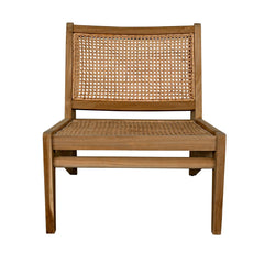 Noir Udine Chair With Caning, Teak-Noir Furniture-Blue Hand Home