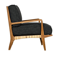 Allister Chair, Gray US Made cushions