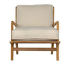 Allister Chair, White US Made Cushions-Noir Furniture-Blue Hand Home