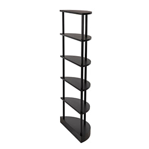 Noir Spago Bookcase, Black Metal-Noir Furniture-Blue Hand Home