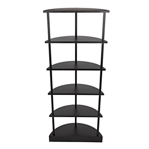 Noir Spago Bookcase, Black Metal-Noir Furniture-Blue Hand Home