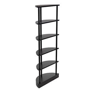 Noir Spago Bookcase, Black Metal-Noir Furniture-Blue Hand Home