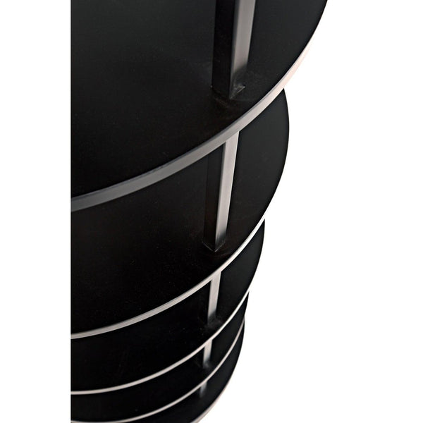 Noir Spago Bookcase, Black Metal-Noir Furniture-Blue Hand Home