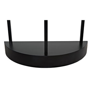 Noir Spago Bookcase, Black Metal-Noir Furniture-Blue Hand Home