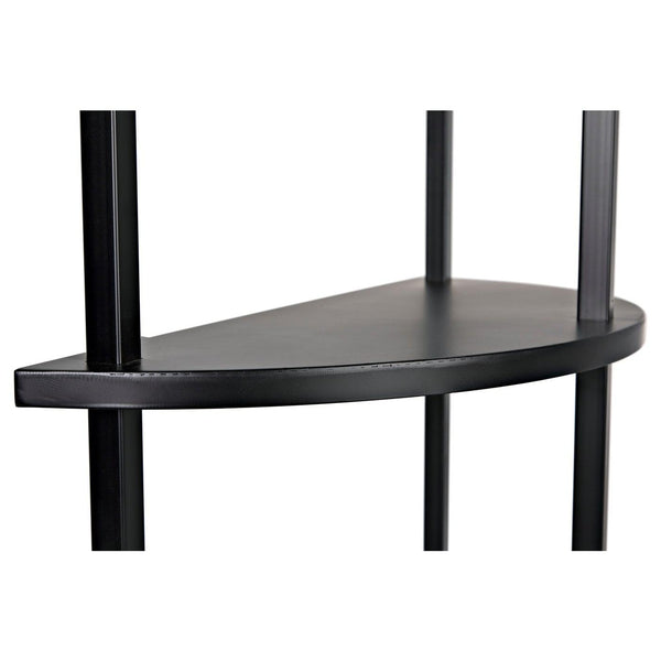Noir Spago Bookcase, Black Metal-Noir Furniture-Blue Hand Home