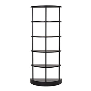 Noir Spago Bookcase, Black Metal-Noir Furniture-Blue Hand Home