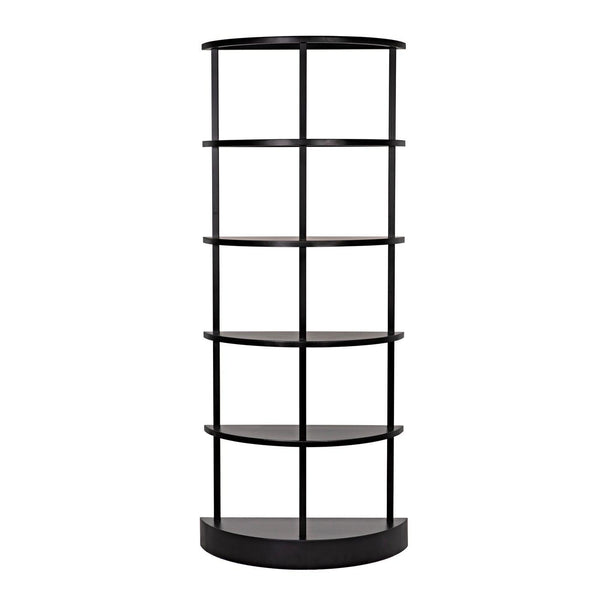 Noir Spago Bookcase, Black Metal-Noir Furniture-Blue Hand Home