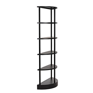 Noir Spago Bookcase, Black Metal-Noir Furniture-Blue Hand Home