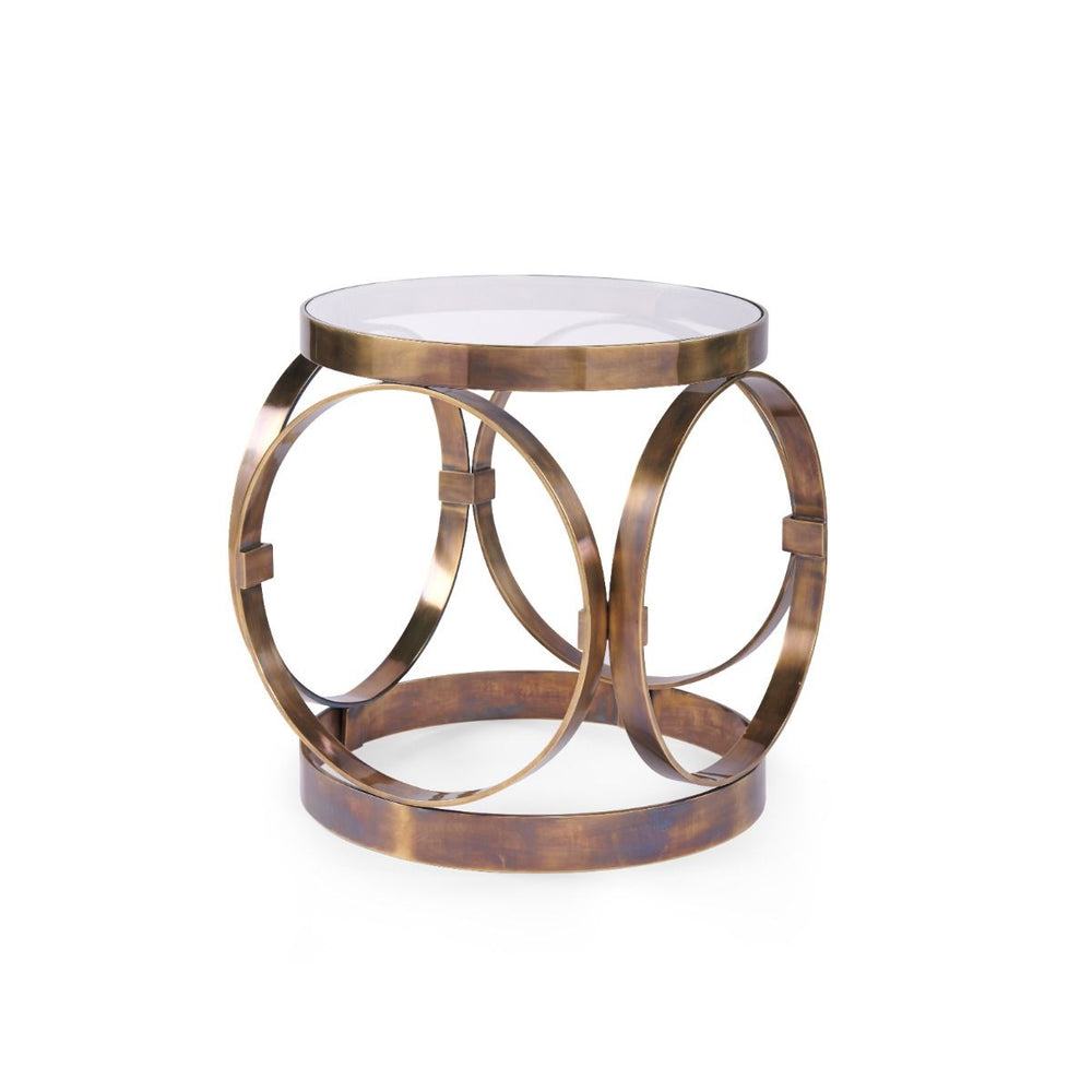 Villa & House - Stephen Side Table, Antique Brass-Bungalow 5-Blue Hand Home