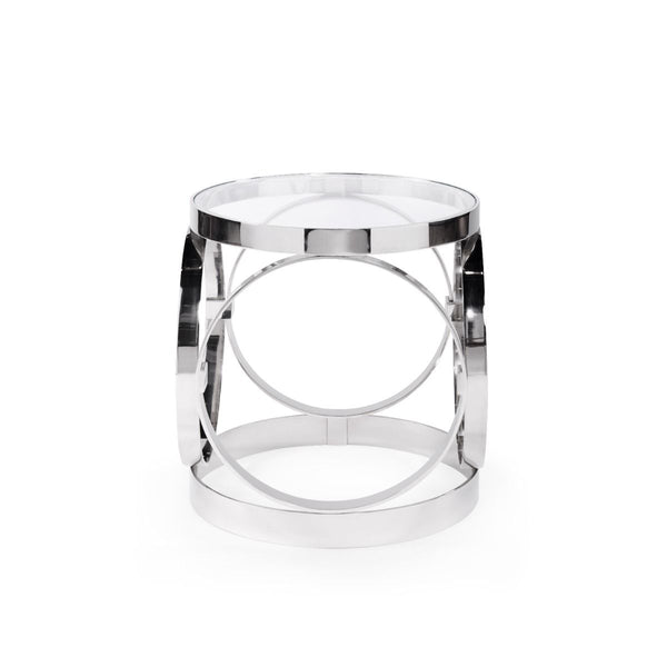 Villa & House - Stephen Side Table, Nickel-Bungalow 5-Blue Hand Home