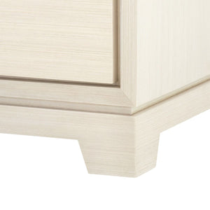 Villa & House - Stanford 3-drawer Side Table, Blanched Oak-Bungalow 5-Blue Hand Home
