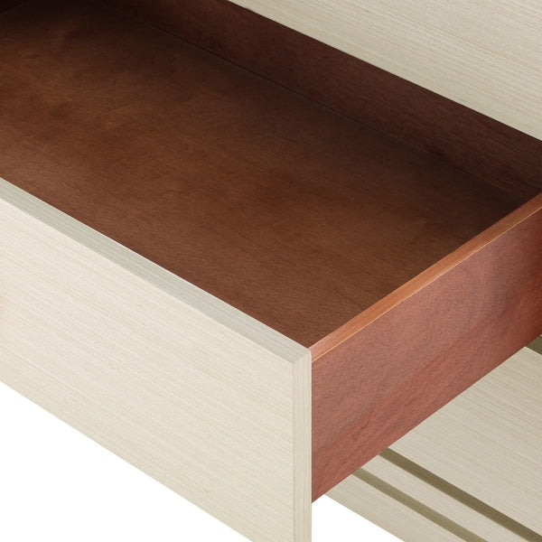 Villa & House - Stanford 3-drawer Side Table, Blanched Oak-Bungalow 5-Blue Hand Home