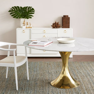 Villa & House - Stockholm Dining Table Base, Brass-Bungalow 5-Blue Hand Home