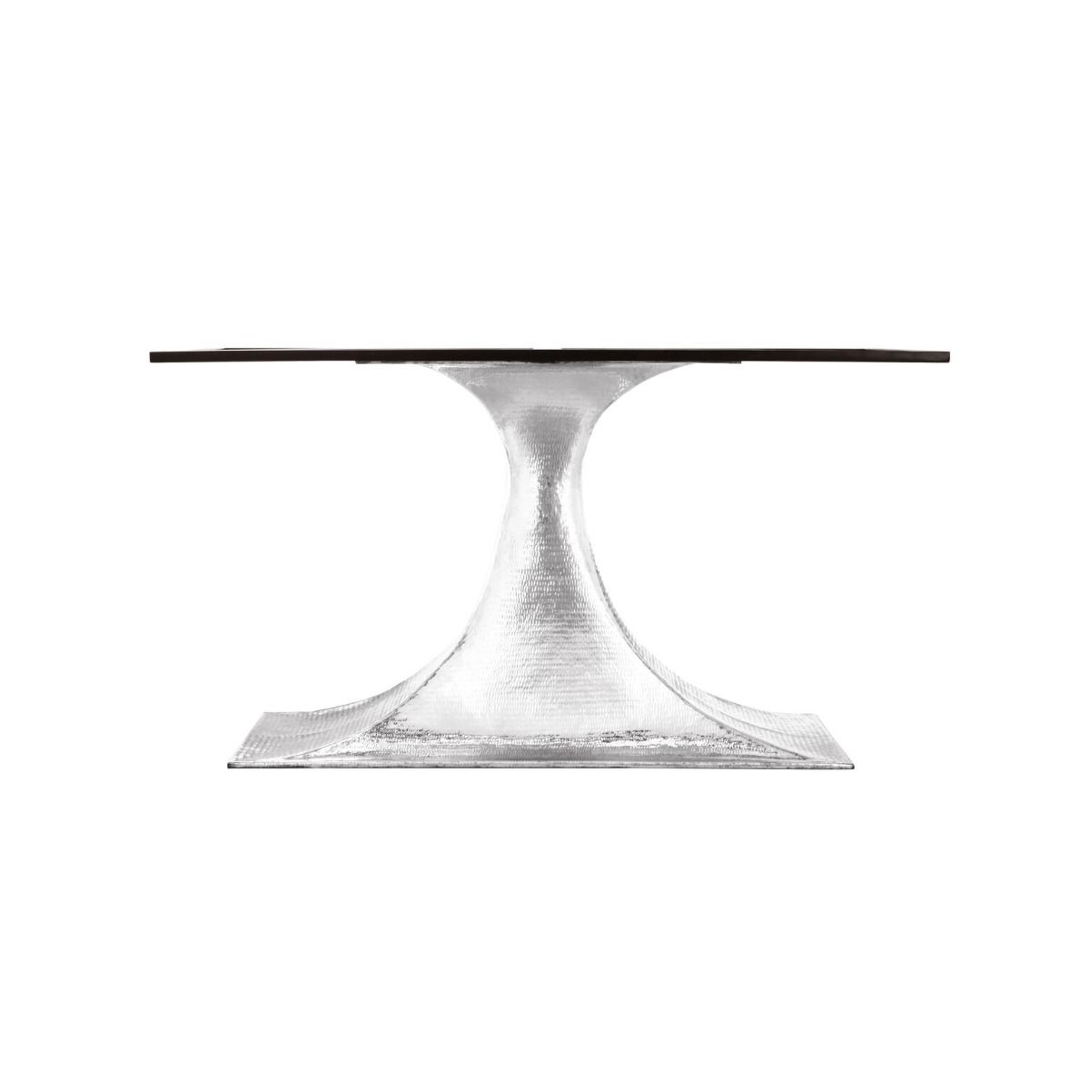 Villa & House - Stockholm Small Oval Table Base, Nickel-Bungalow 5-Blue Hand Home