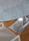Villa & House - Stockholm Small Oval Table Base, Nickel-Bungalow 5-Blue Hand Home