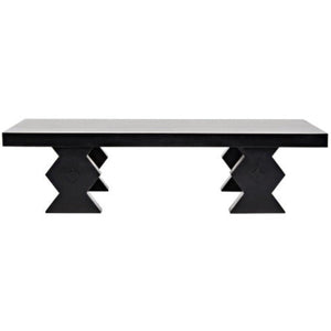 Noir Furniture Suzu Coffee Table, Hand Rubbed Black-Noir Furniture-Blue Hand Home
