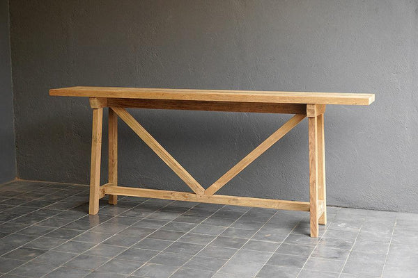 Teak French Farm Console-Organic Restoration-Blue Hand Home