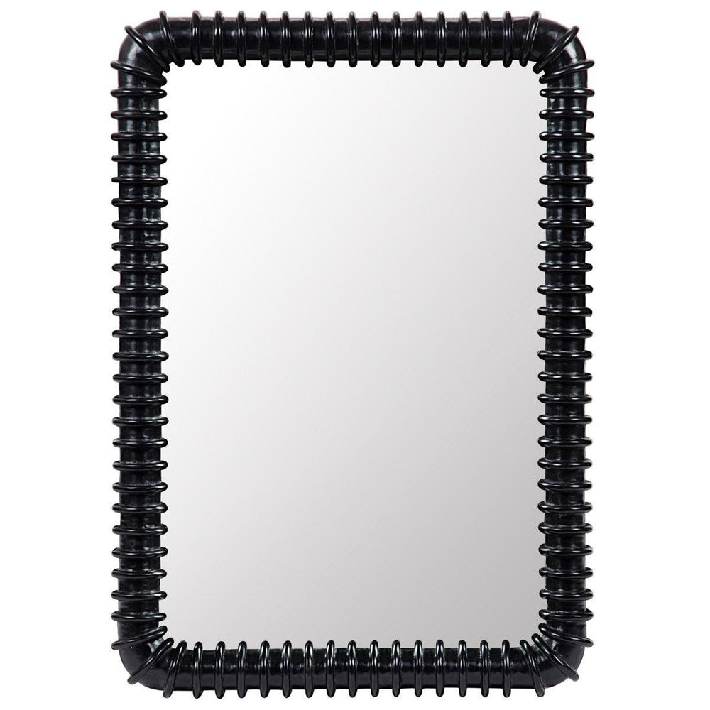 Noir Furniture Toshi Mirror, Hand Rubbed Black-Noir Furniture-Blue Hand Home