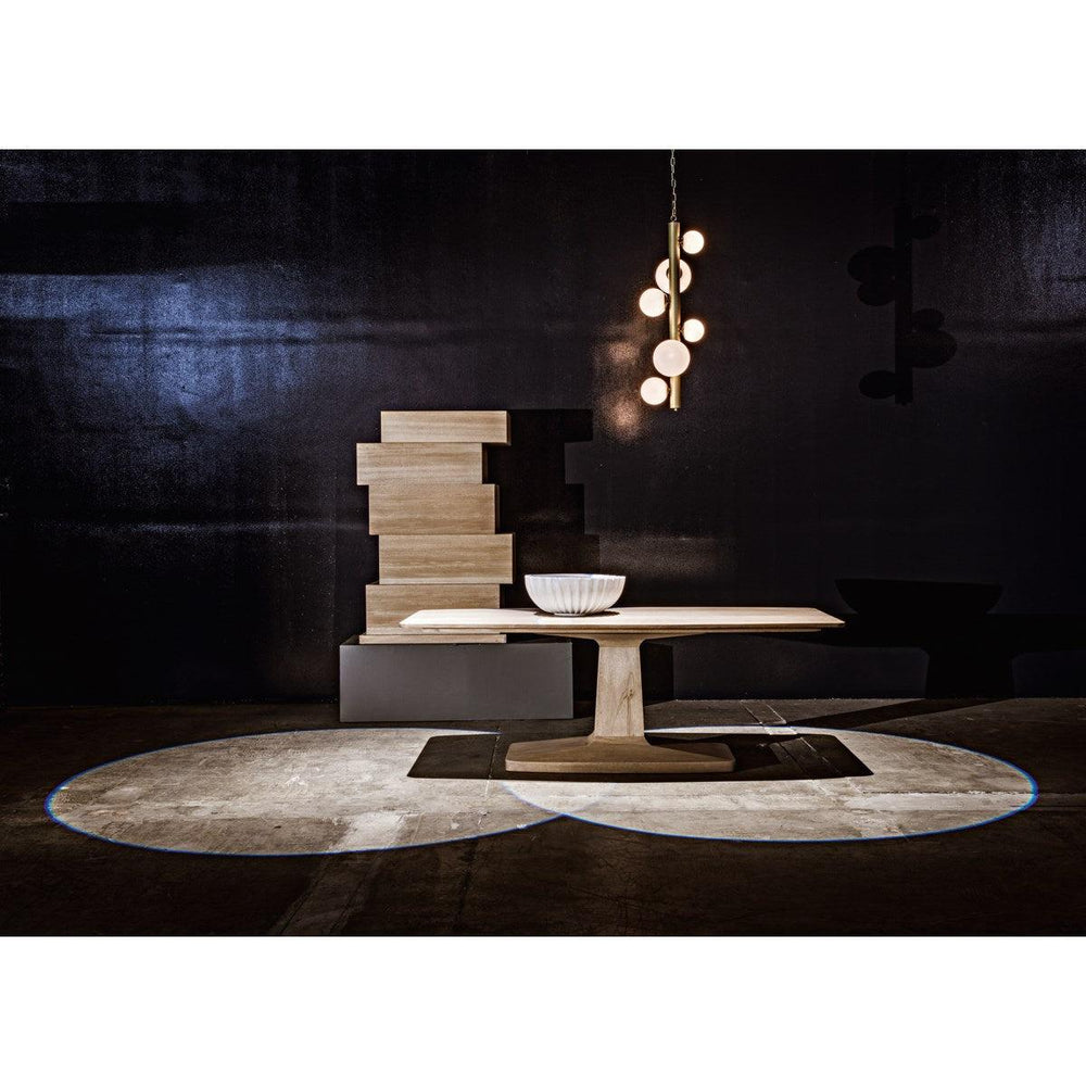 Noir Furniture Travis Table, Washed Walnut-Noir Furniture-Blue Hand Home