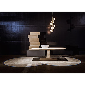 Noir Furniture Travis Table, Washed Walnut-Noir Furniture-Blue Hand Home
