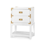 Villa & House - Tansu 2-Drawer Side Table. In White-Bungalow 5-Blue Hand Home